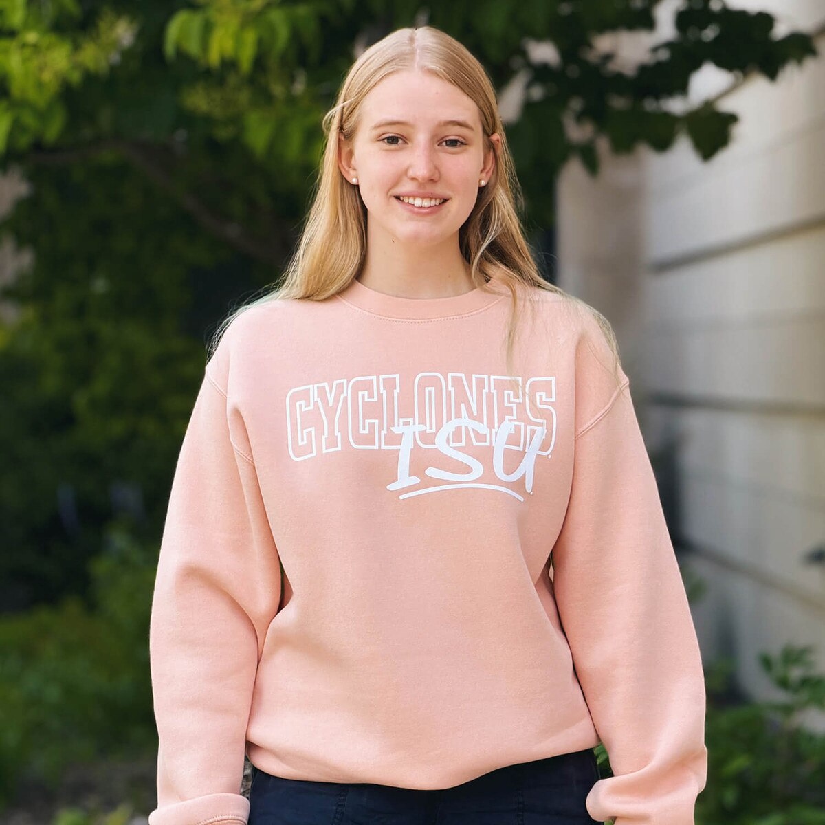 CI Sport Iowa State Cyclones Peach Crewneck Sweatshirt